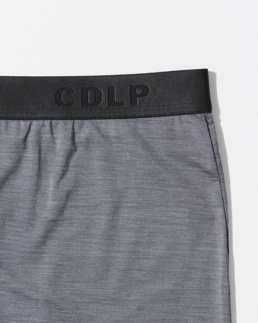 boxer homme en laine mérinos mélangée gris chiné achetez maintenant — cdlp