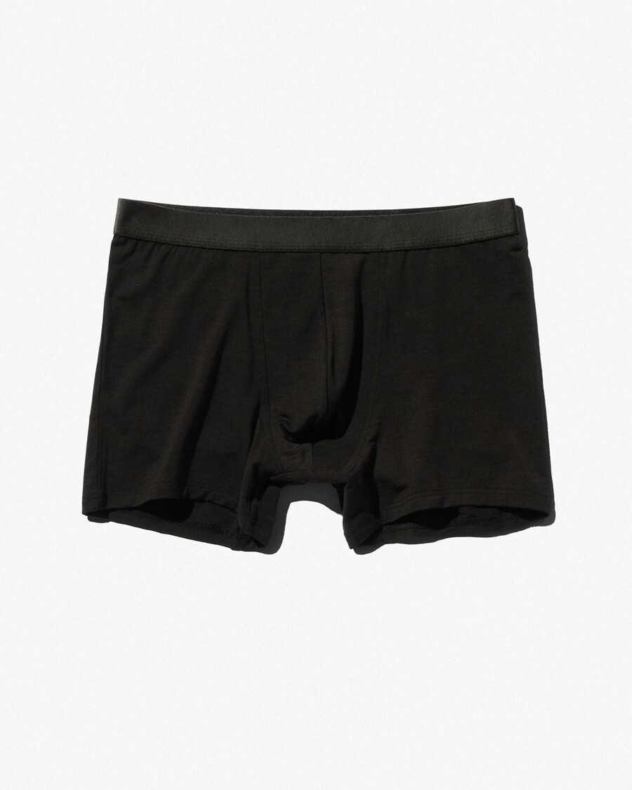 boxer homme en laine mérinos mélangée noire achetez maintenant — cdlp