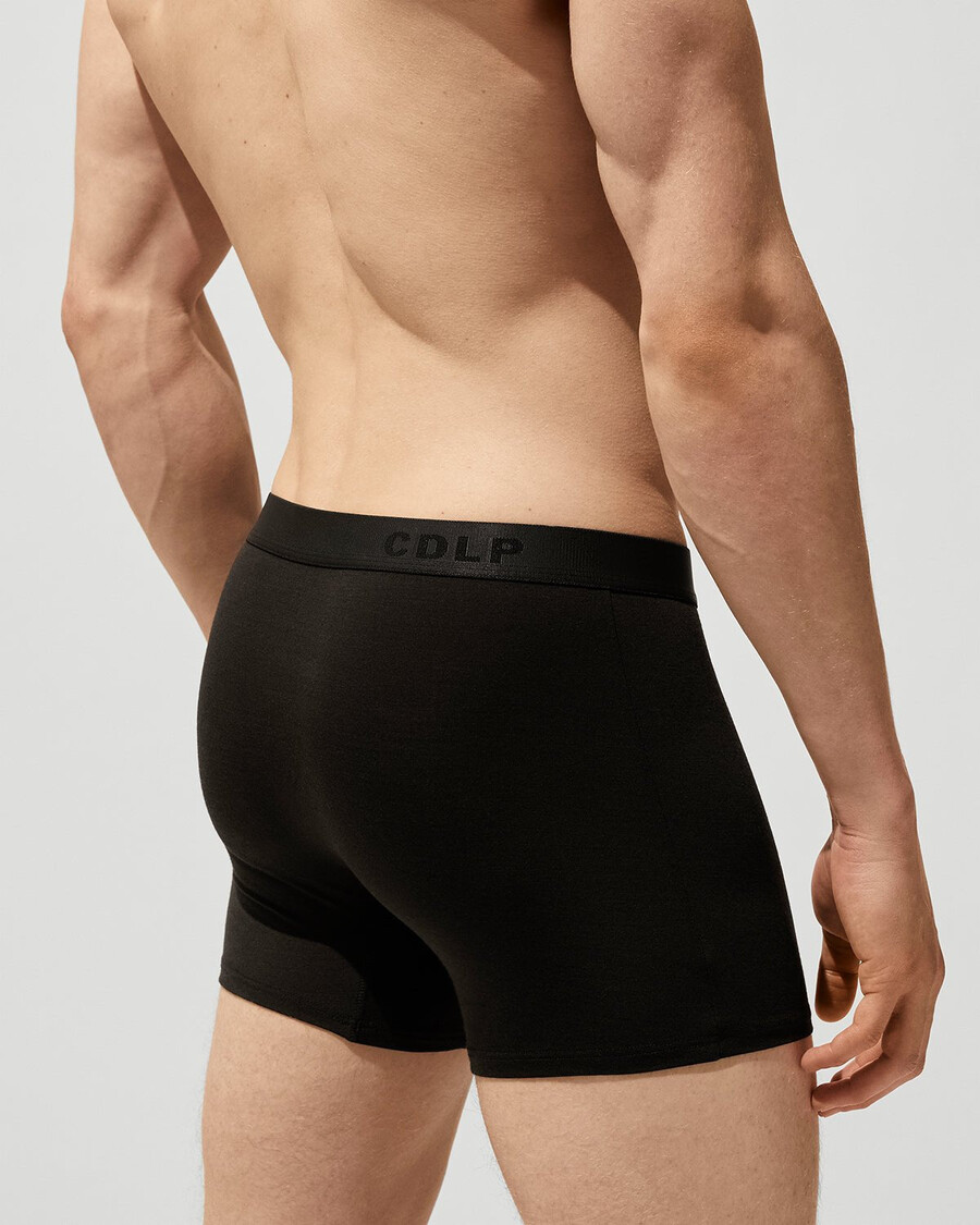 boxer homme en laine mérinos mélangée noire achetez maintenant — cdlp