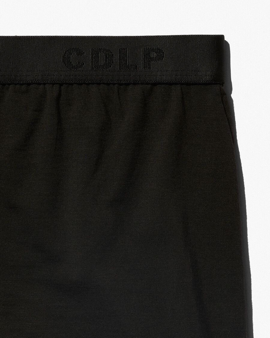 boxer homme en laine mérinos mélangée noire achetez maintenant — cdlp