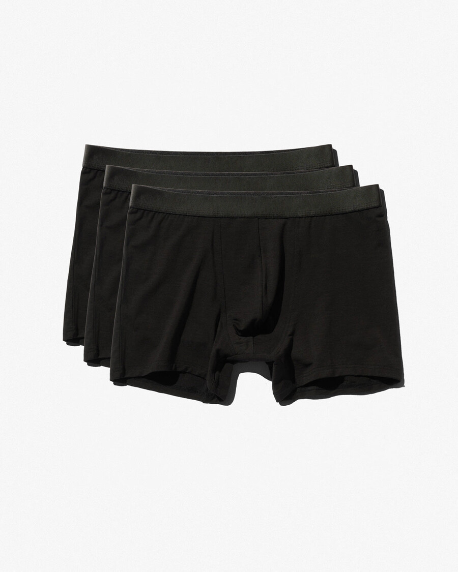 lot de 3 boxers pour homme en laine mérinos mélangée noire achetez maintenant — cdlp