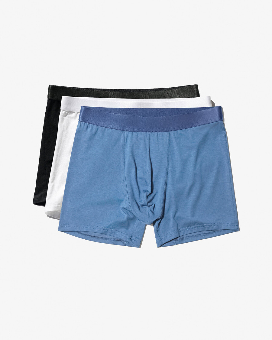 lot de 3 boxers pour homme noir blanc bleu azur achetez maintenant — cdlp
