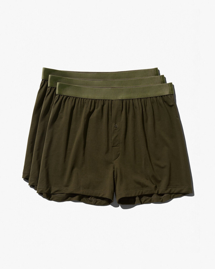lot de 3 boxers pour homme vert olive achetez maintenant — cdlp