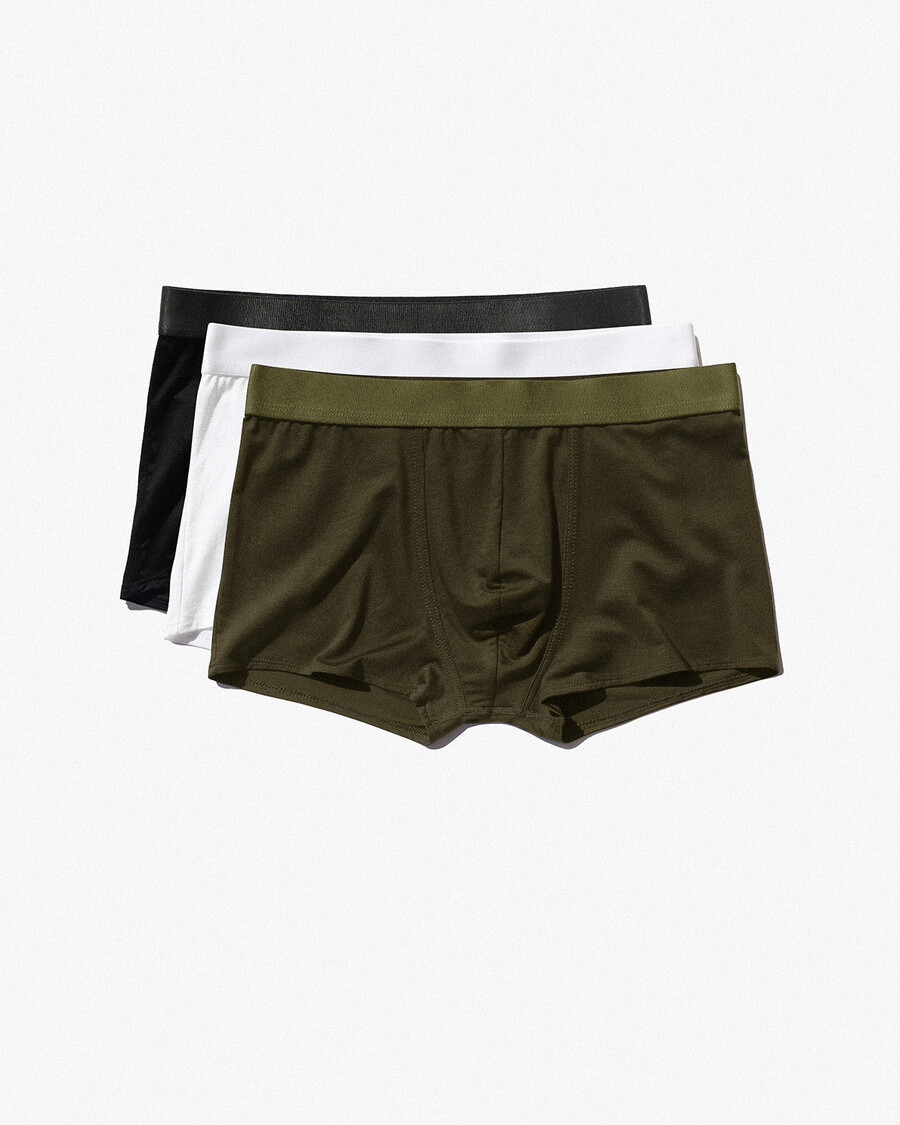 lot de 3 boxers pour homme noir blanc vert olive achetez maintenant — cdlp