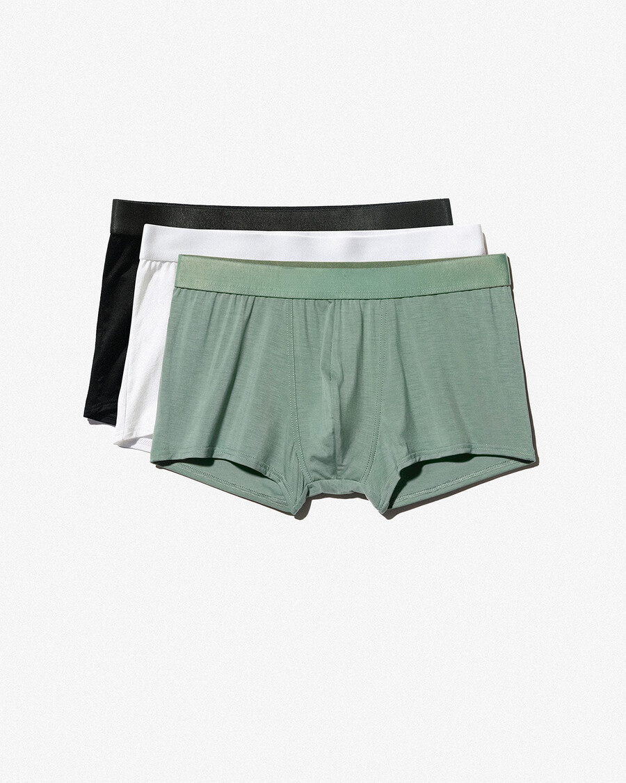 lot de 3 boxers pour homme coloris noir blanc et sauge achetez maintenant — cdlp