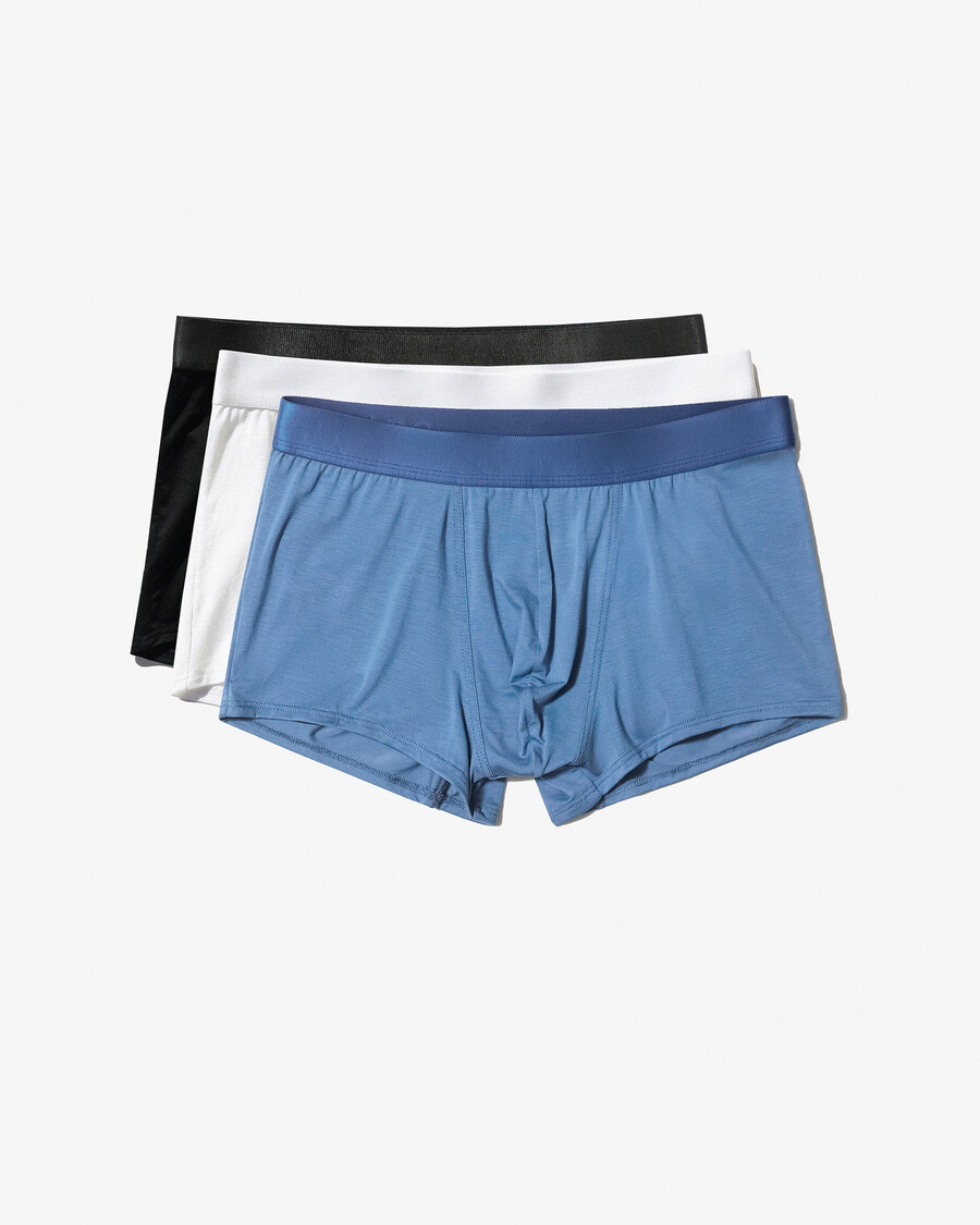 lot de 3 boxers pour homme blanc bleu marine foncé bleu azur achetez maintenant — cdlp