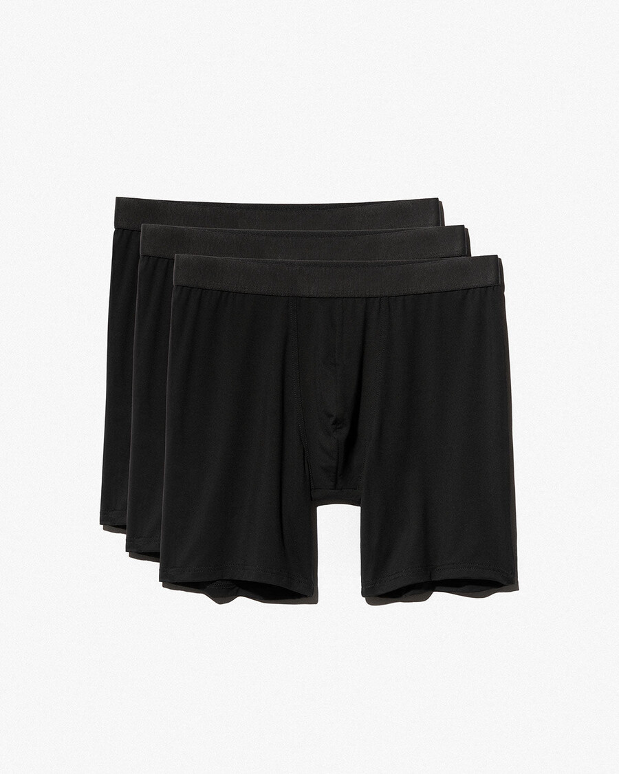 6 × boxers longs pour homme noirs achetez maintenant — cdlp