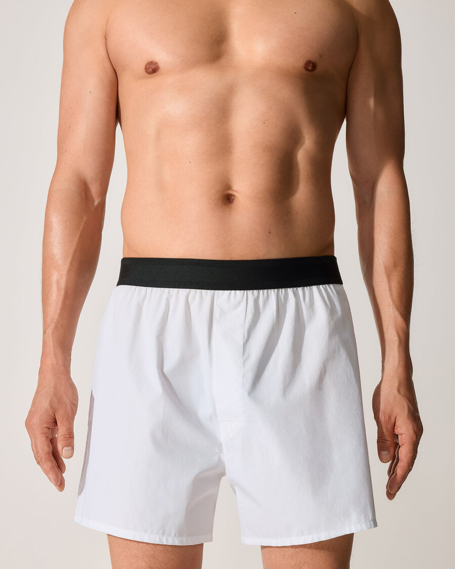 boxer classique en coton blanc pour homme achetez maintenant — cdlp