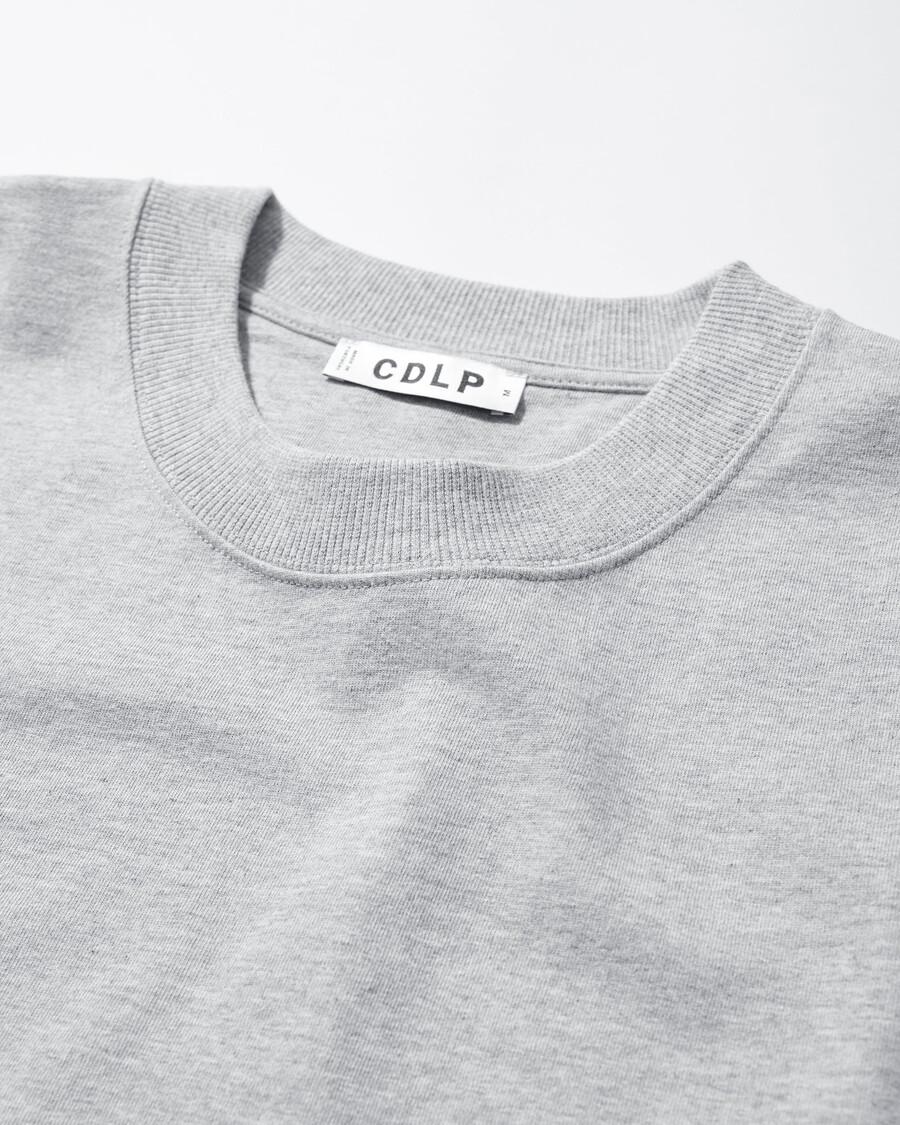 t-shirt homme en coton gris chiné coupe décontractée achetez maintenant — cdlp