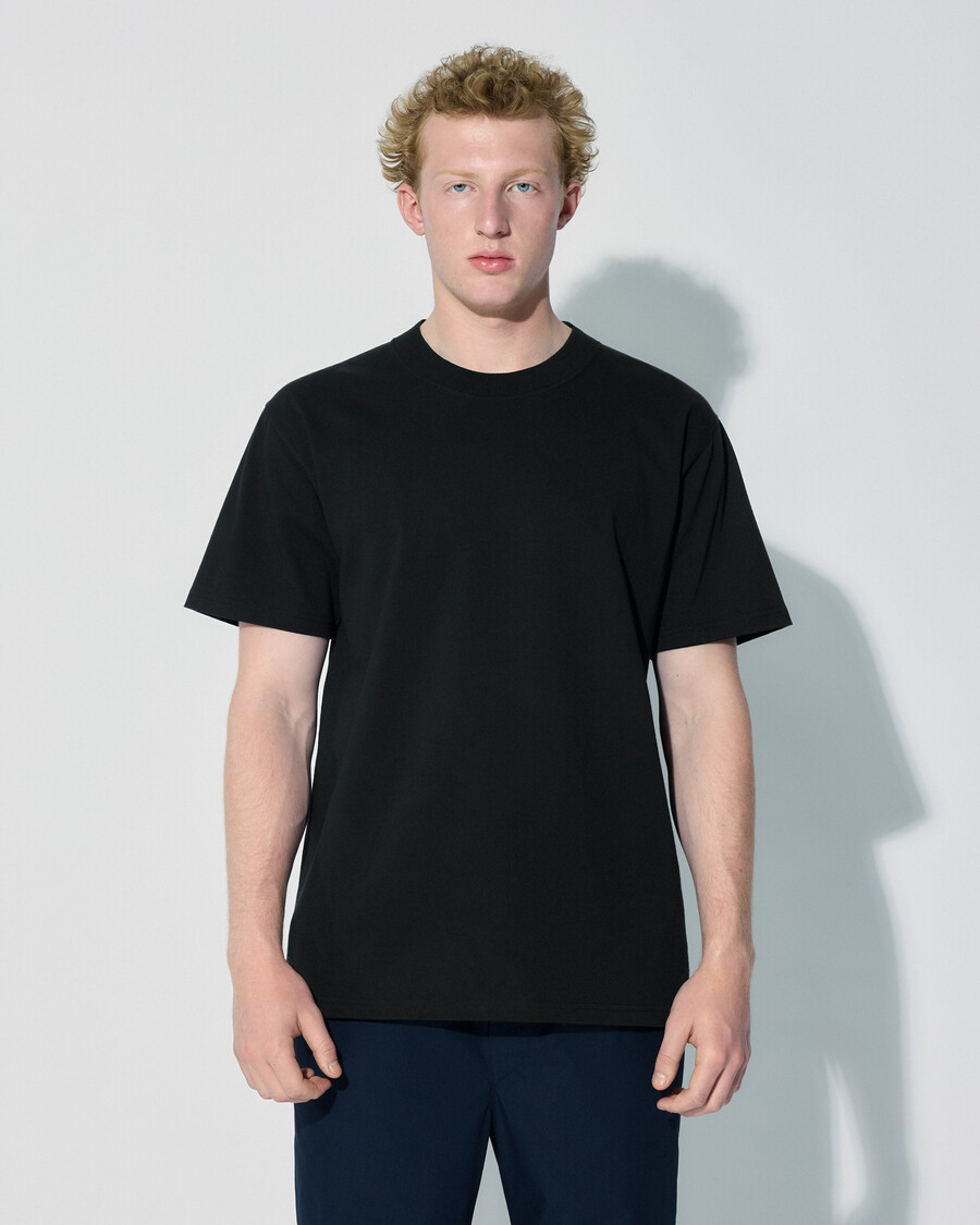 t-shirt décontracté en coton noir pour homme achetez maintenant — cdlp
