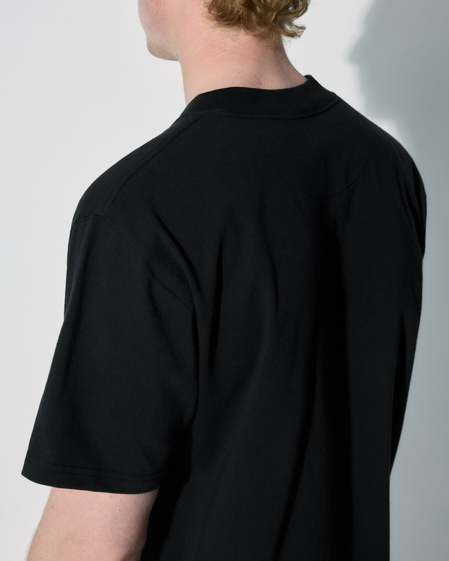 t-shirt décontracté en coton noir pour homme achetez maintenant — cdlp
