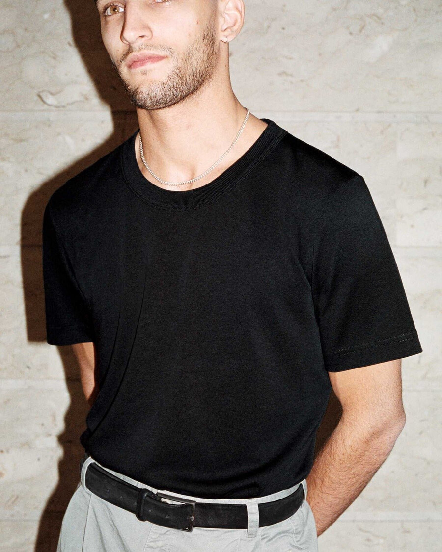 t-shirt épais noir pour homme achetez maintenant — cdlp
