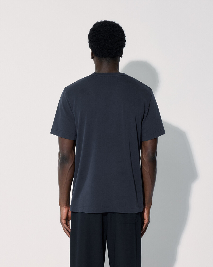 lot de 2 t-shirts épais pour homme bleu marine foncé boutique — cdlp