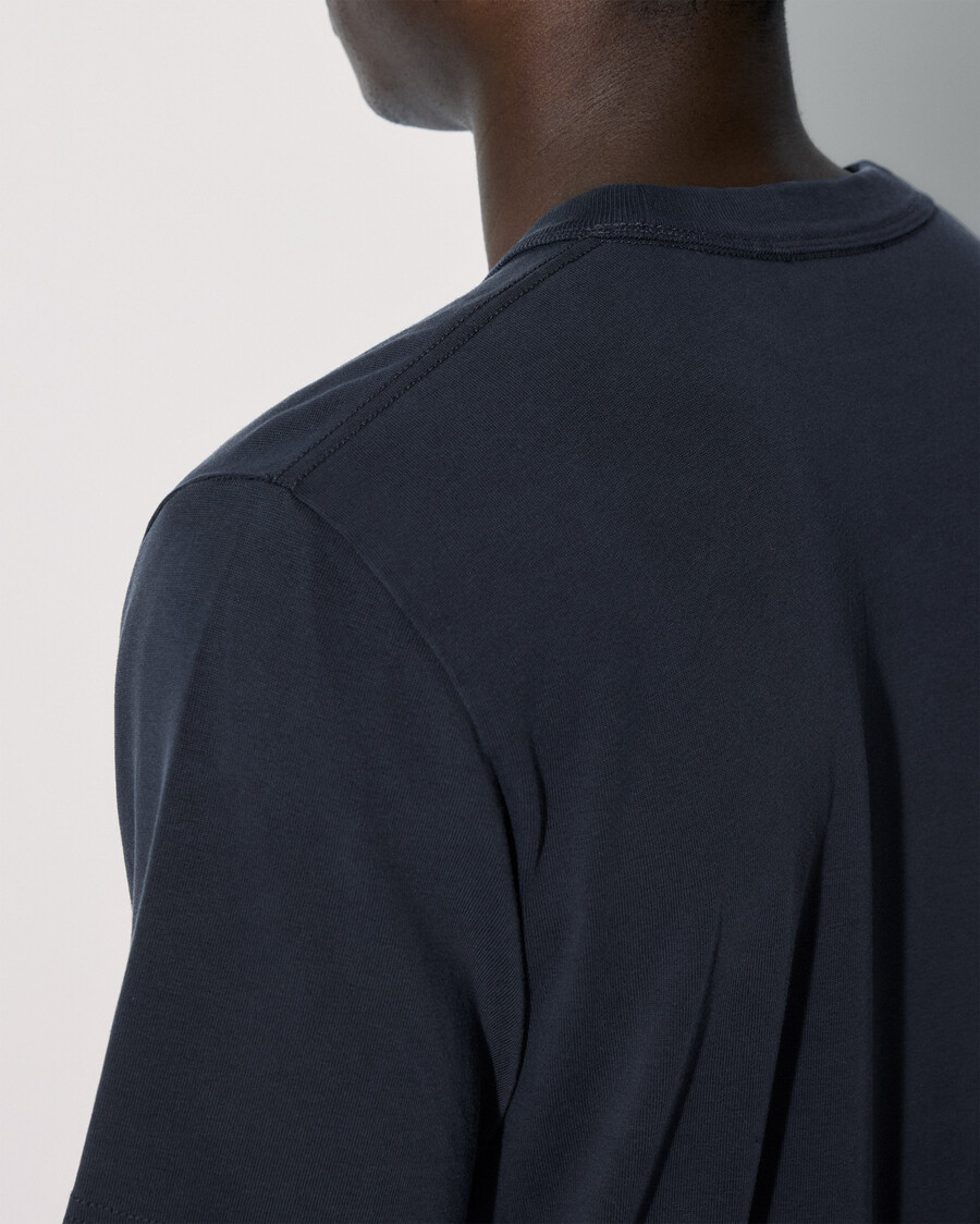 lot de 2 t-shirts épais pour homme bleu marine foncé boutique — cdlp