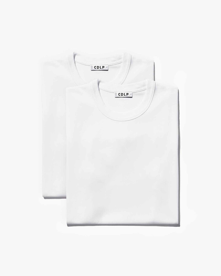 lot de 2 t-shirts épais blancs pour homme achetez maintenant — cdlp