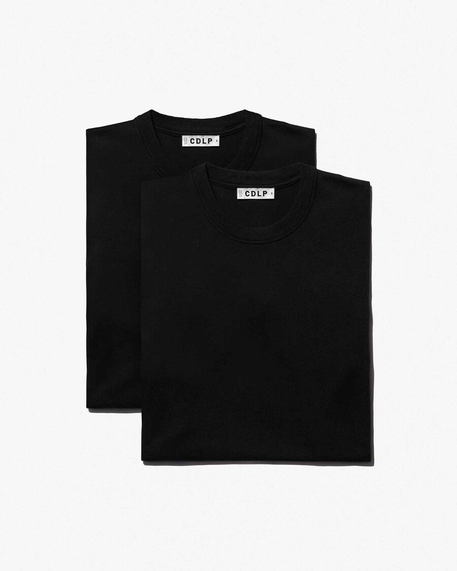 lot de 2 t-shirts épais noirs pour homme achetez maintenant — cdlp
