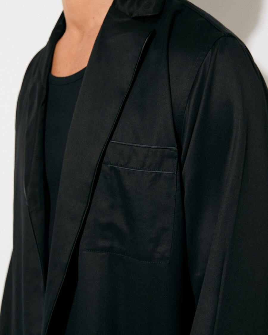 peignoir noir pour homme achetez maintenant — cdlp