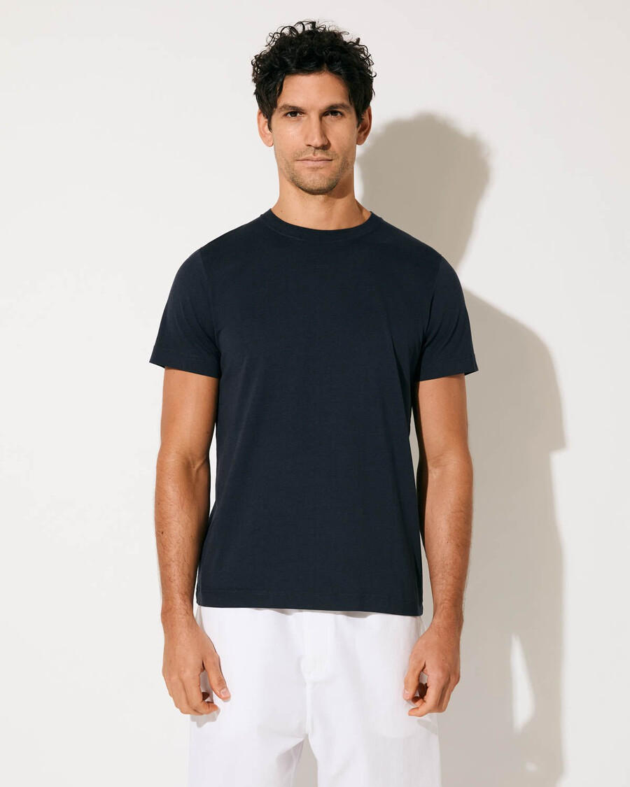 lot de 2 t-shirts mi-lourds pour homme noir et bleu marine foncé boutique – cdlp