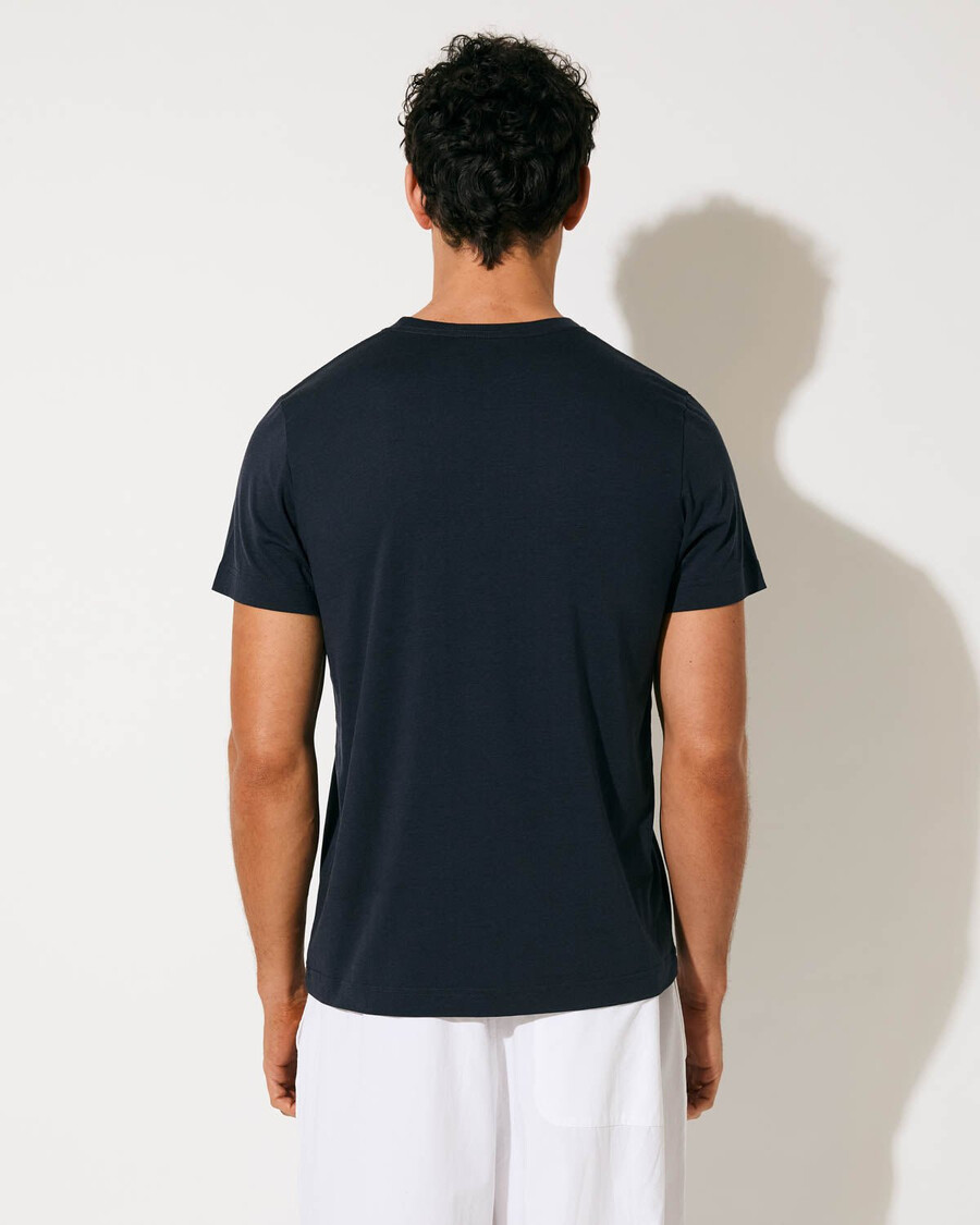 lot de 2 t-shirts mi-lourds pour homme noir et bleu marine foncé boutique – cdlp