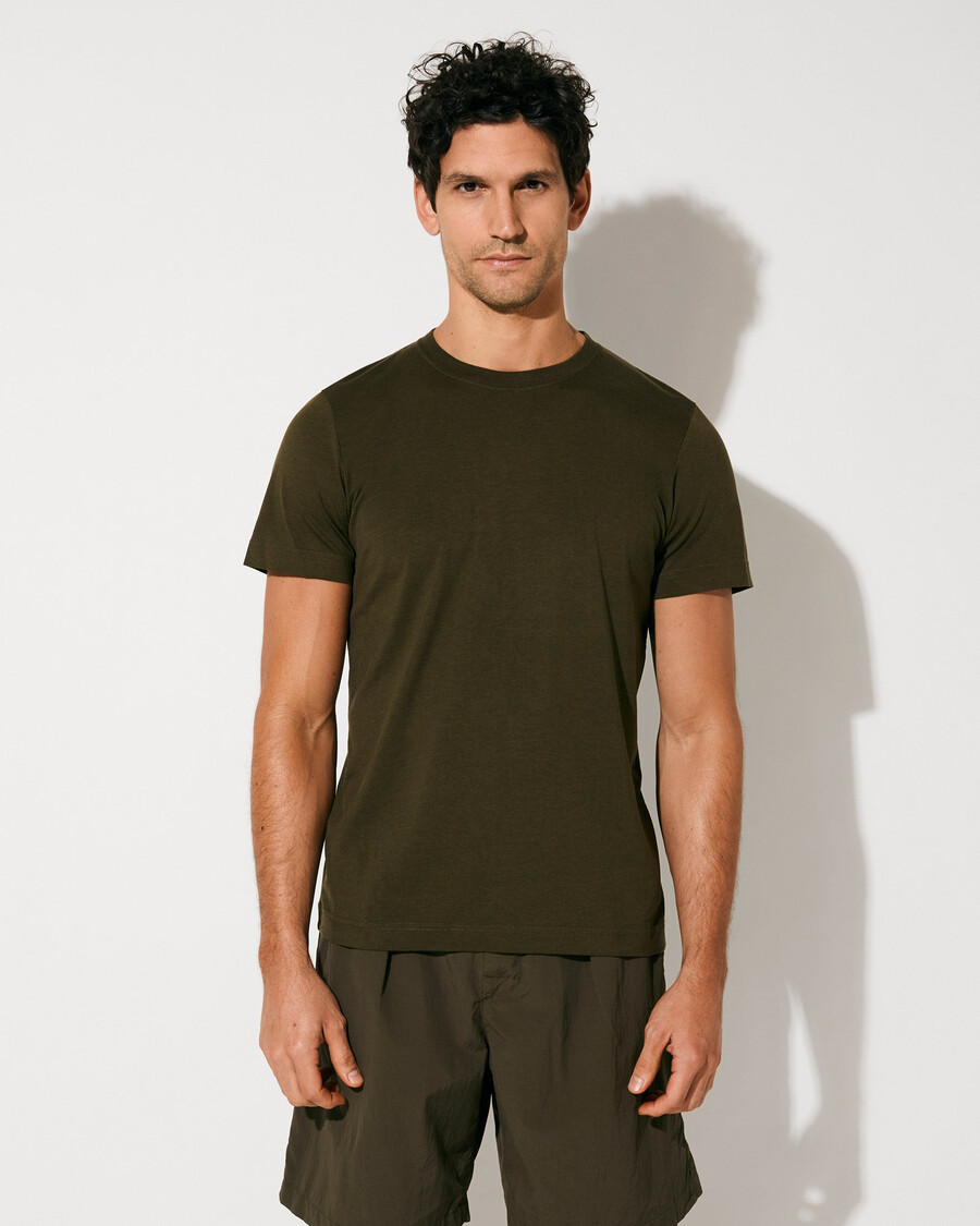 lot de 3 t-shirts mi-lourds pour homme vert olive achetez maintenant — cdlp