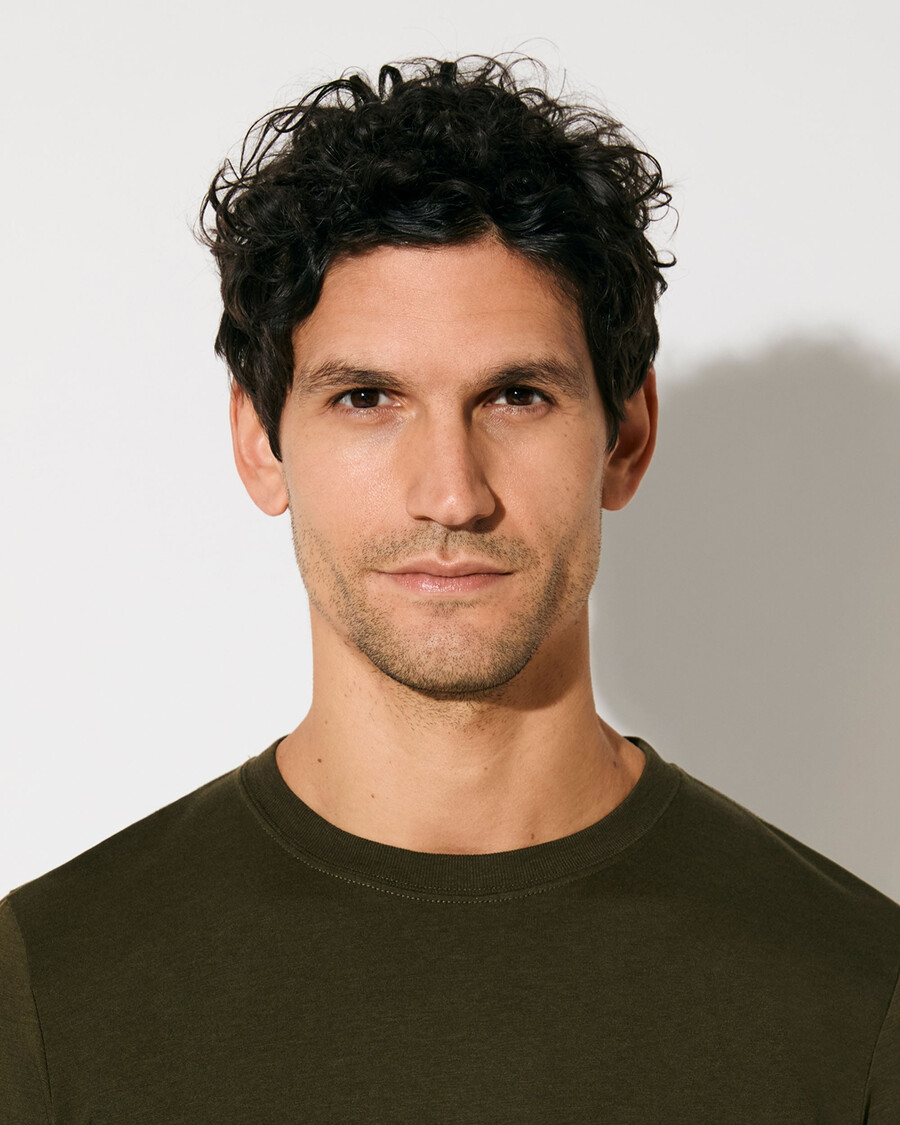 lot de 3 t-shirts mi-lourds pour homme vert olive achetez maintenant — cdlp