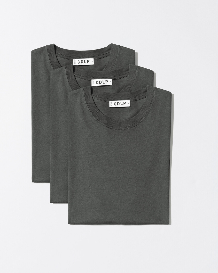 lot de 3 t-shirts mi-lourds pour homme couleur anthracite achetez maintenant — cdlp