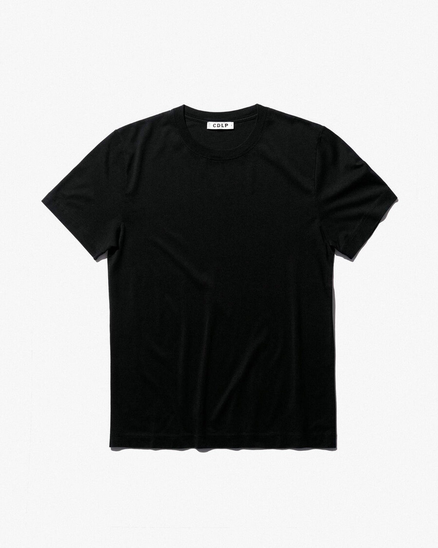 t-shirt mi-lourd noir pour homme achetez maintenant — cdlp