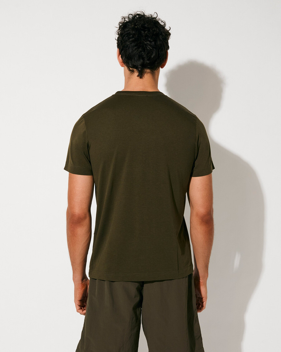 t-shirt homme mi-lourd vert olive achetez maintenant — cdlp