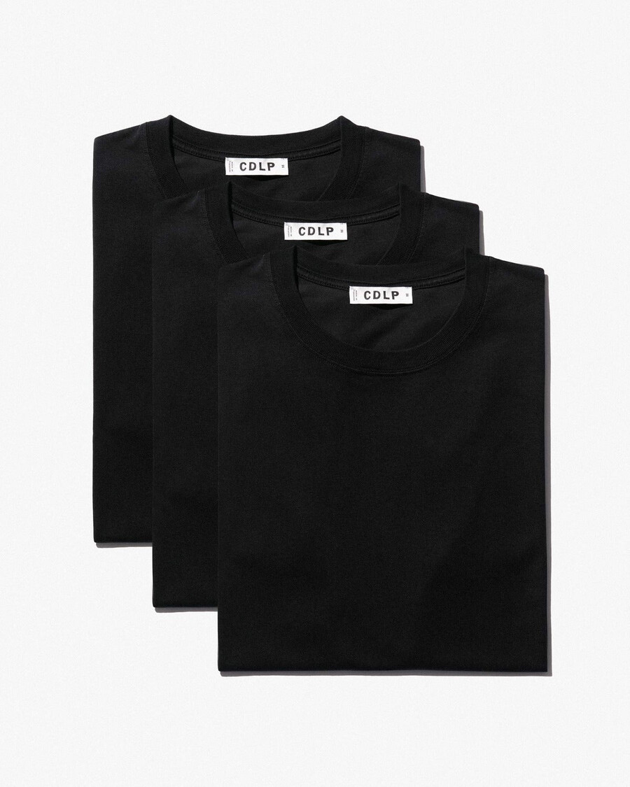 3 t-shirts mi-lourds noirs pour homme achetez maintenant — cdlp