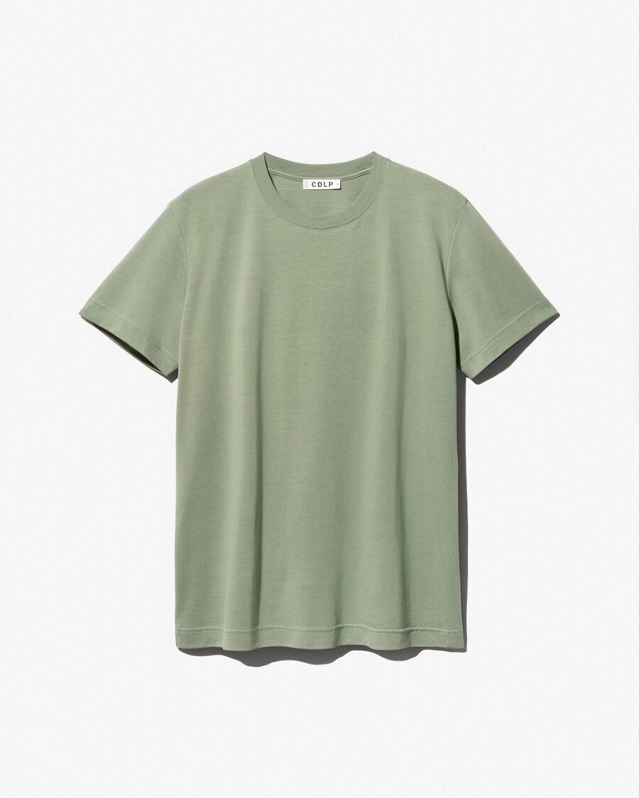 t-shirt homme mi-lourd couleur sauge achetez maintenant — cdlp