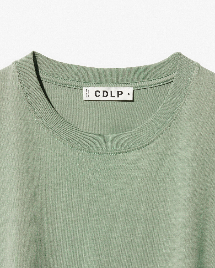 t-shirt homme mi-lourd couleur sauge achetez maintenant — cdlp