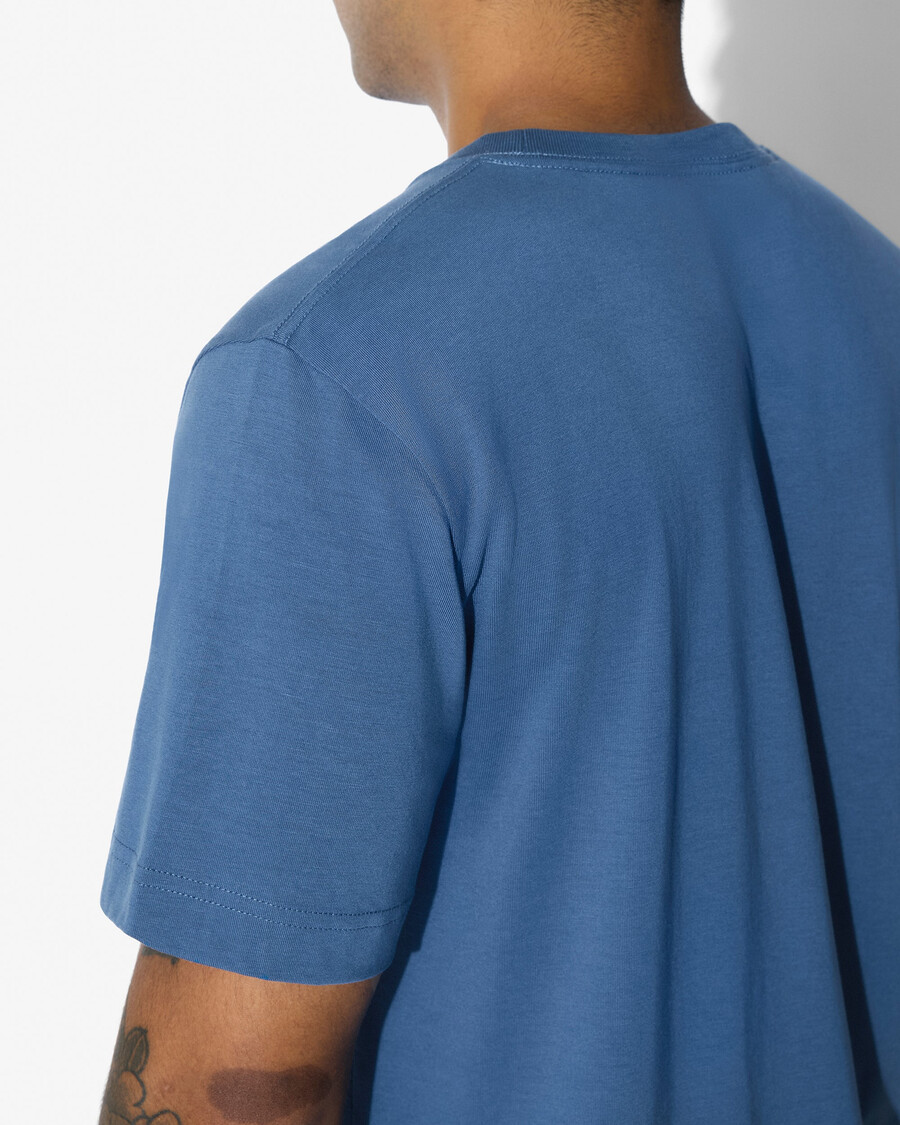 t-shirt homme mi-lourd bleu azur achetez maintenant — cdlp