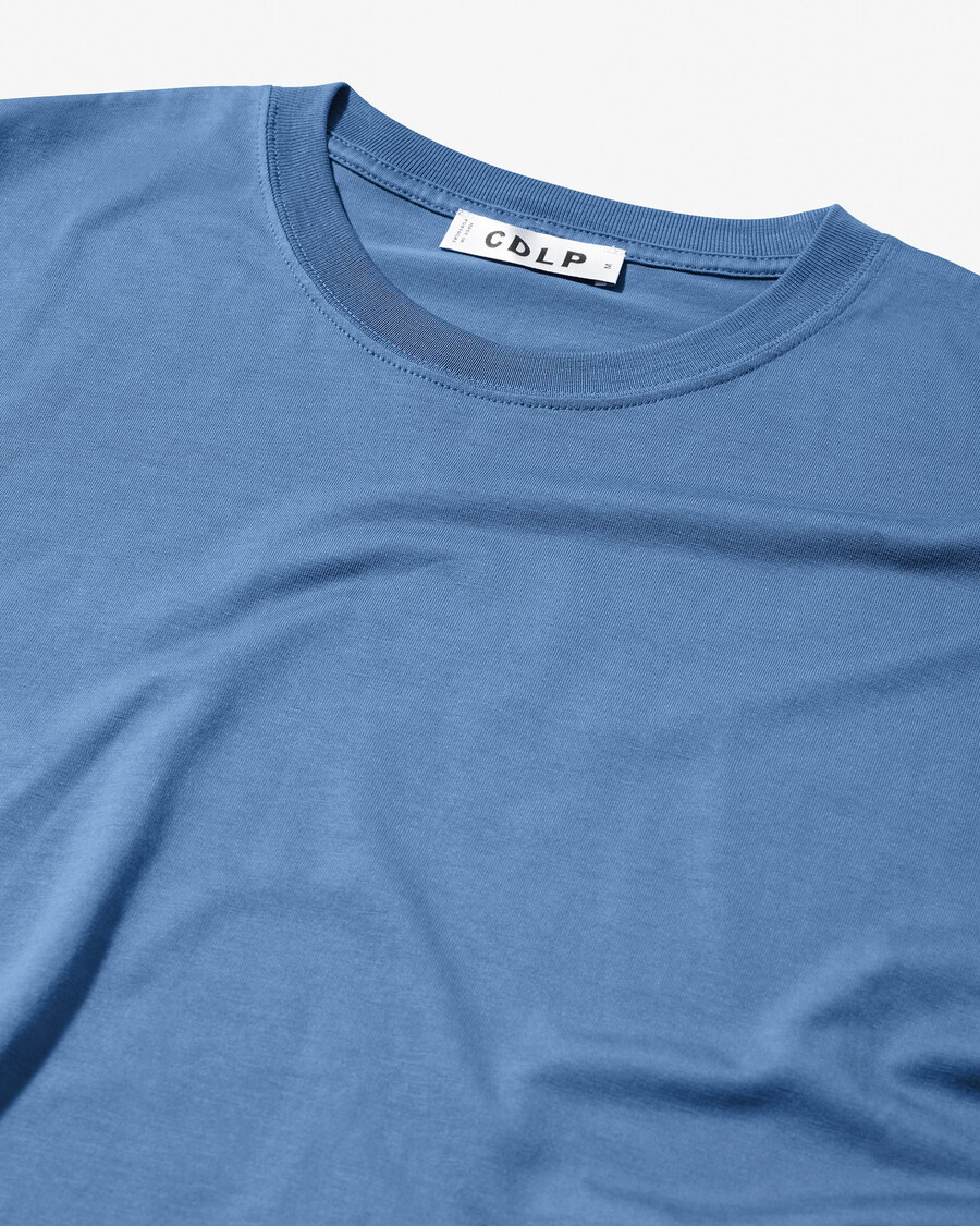 t-shirt homme mi-lourd bleu azur achetez maintenant — cdlp