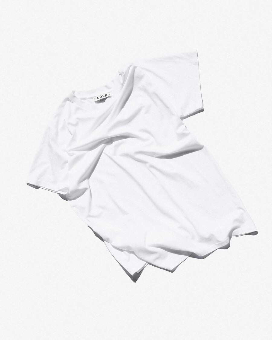 lot de 2 t-shirts mi-lourds pour homme blanc et vert olive boutique – cdlp