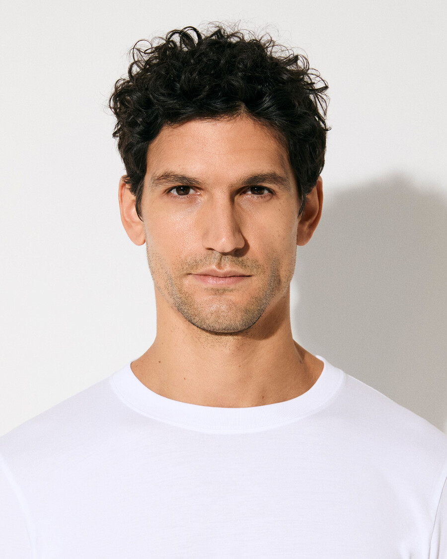 t-shirt à manches longues pour homme blanc mi-lourd boutique — cdlp