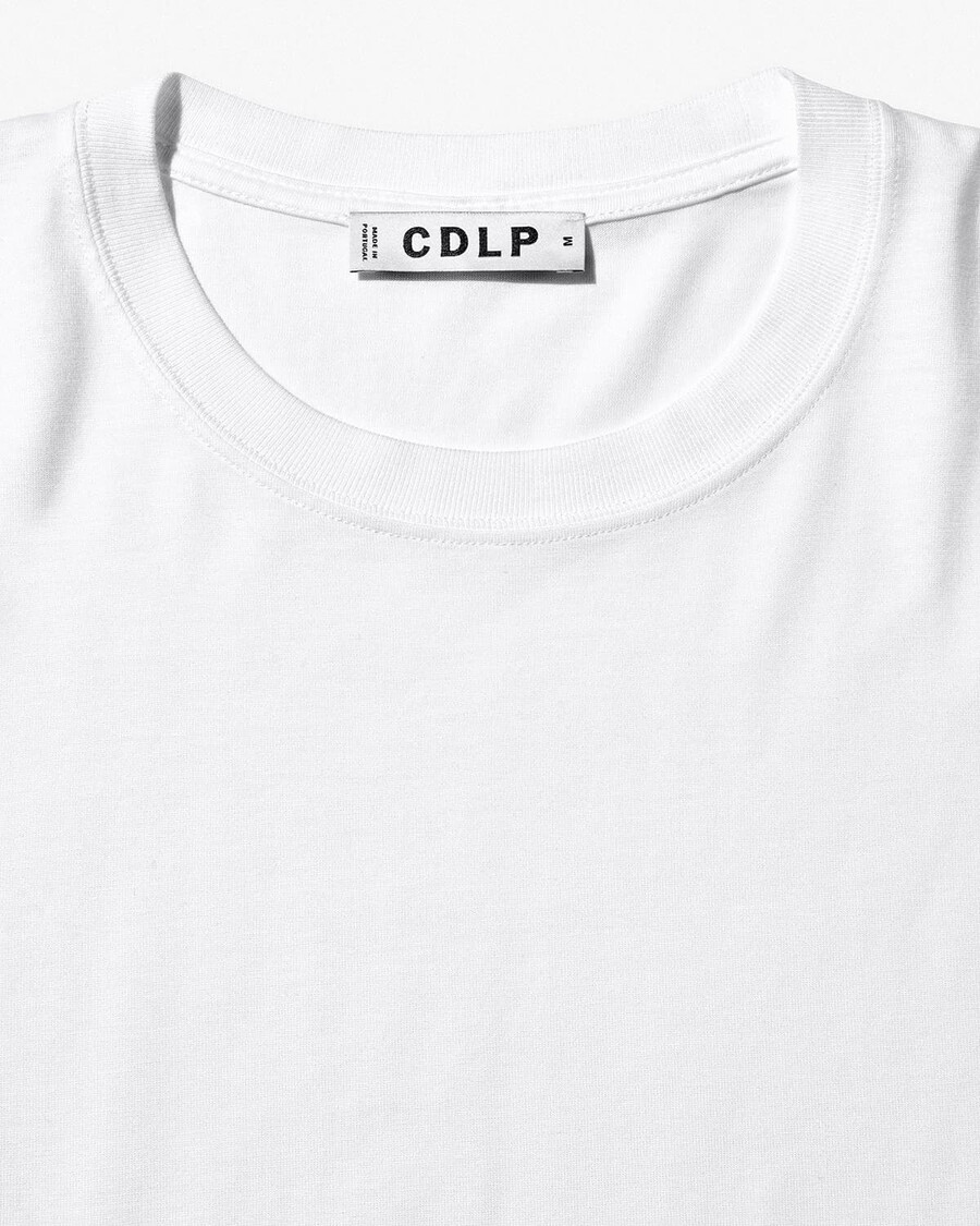 t-shirt à manches longues pour homme blanc mi-lourd boutique — cdlp