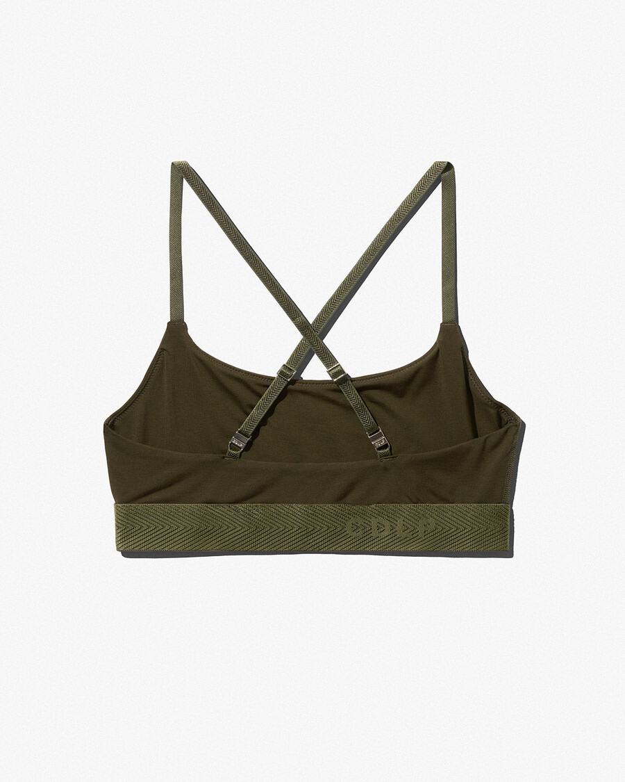 soutien-gorge à col rond pour femme vert olive achetez maintenant — cdlp