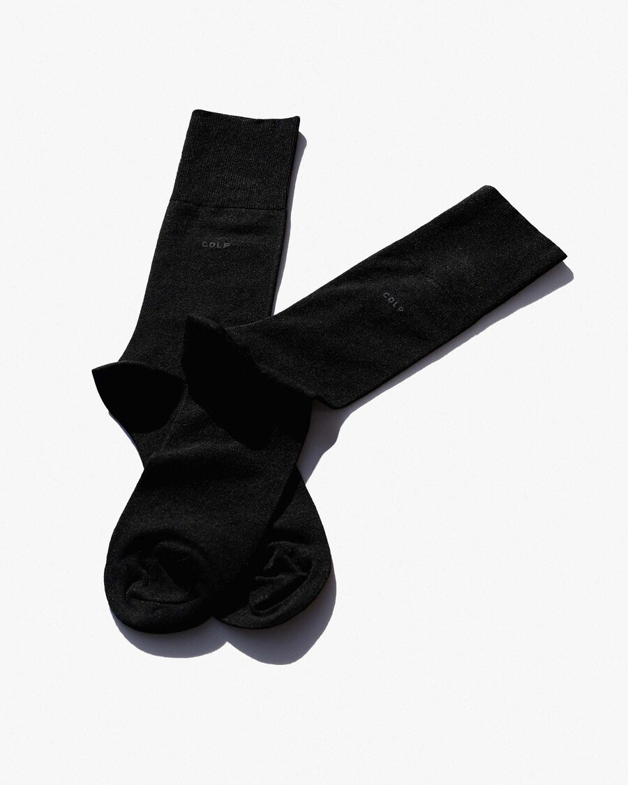 lot de 10 paires de chaussettes mi-longues en bambou pour homme noires boutique — cdlp