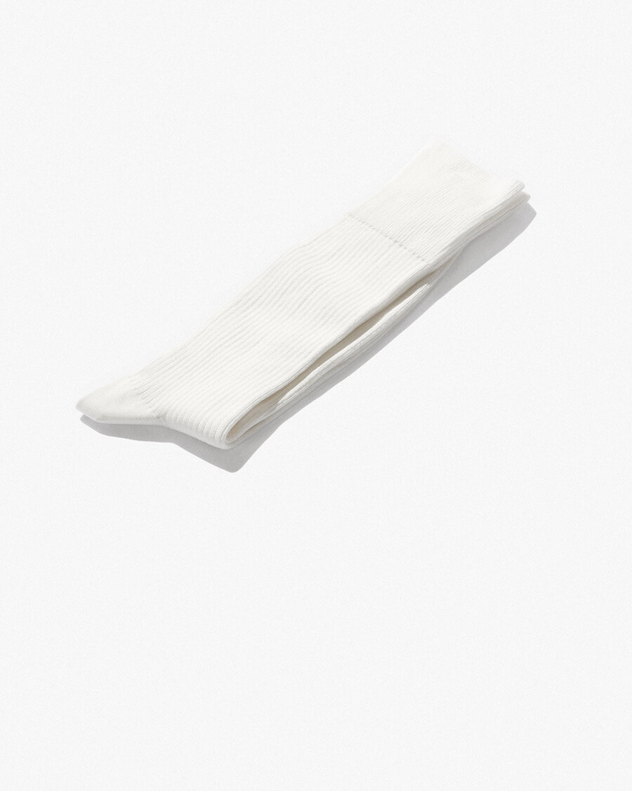 lot de 6 paires de chaussettes mi-longues en coton côtelé pour homme blanches boutique — cdlp