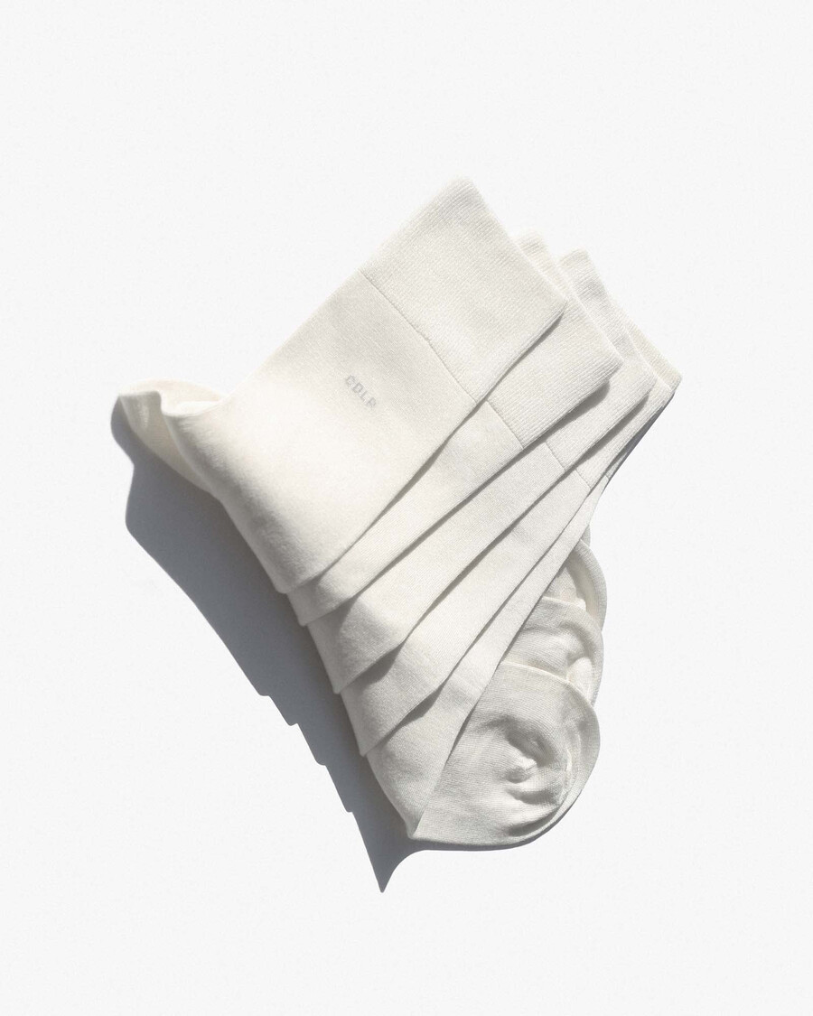 lot de 10 paires de chaussettes mi-longues en bambou blanc pour homme boutique — cdlp