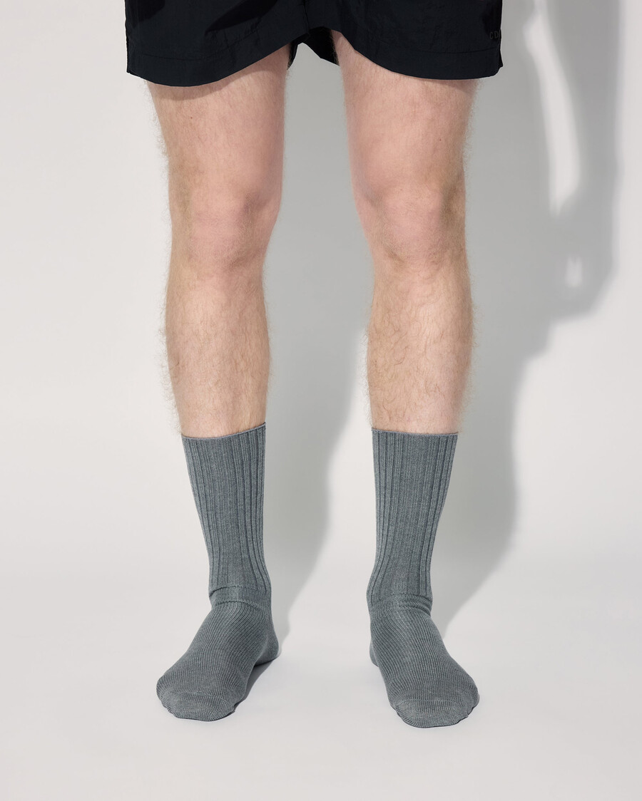 lot de 3 paires de chaussettes de tennis unisexe mi-longues gris chiné boutique — cdlp