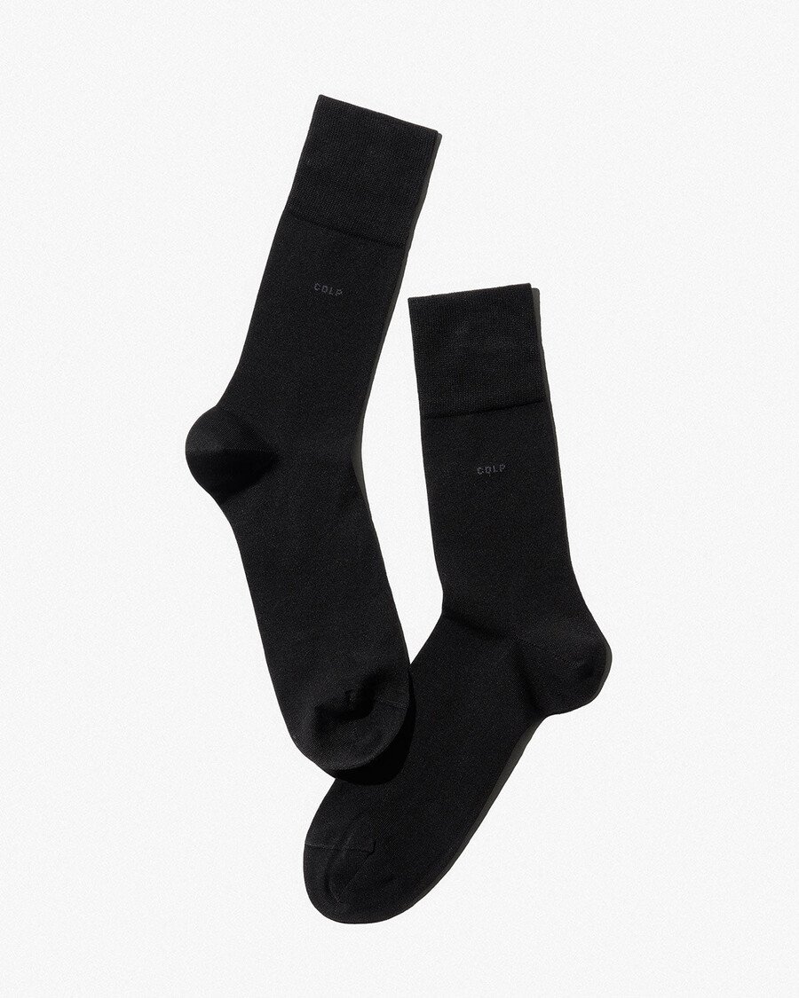 chaussettes mi-longues unisexes en coton noir achetez maintenant — cdlp