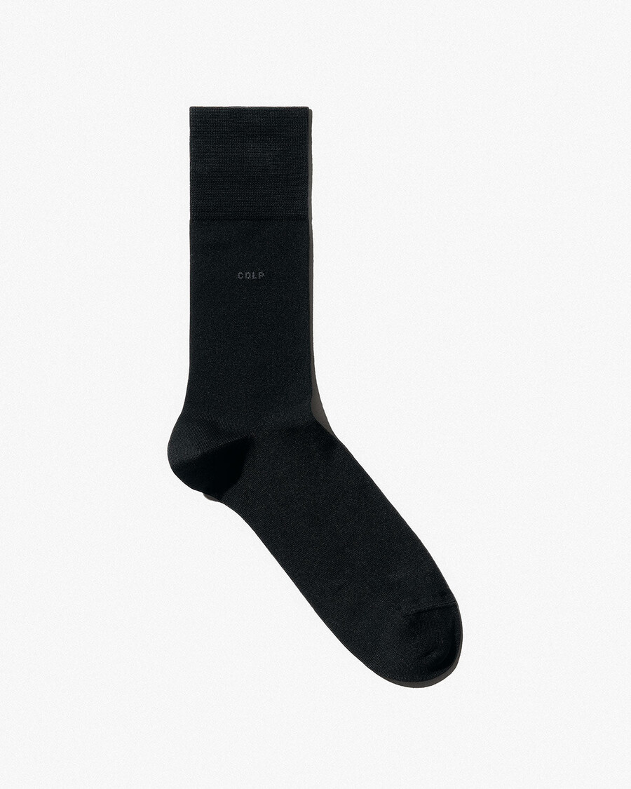 chaussettes mi-longues unisexes en coton noir achetez maintenant — cdlp