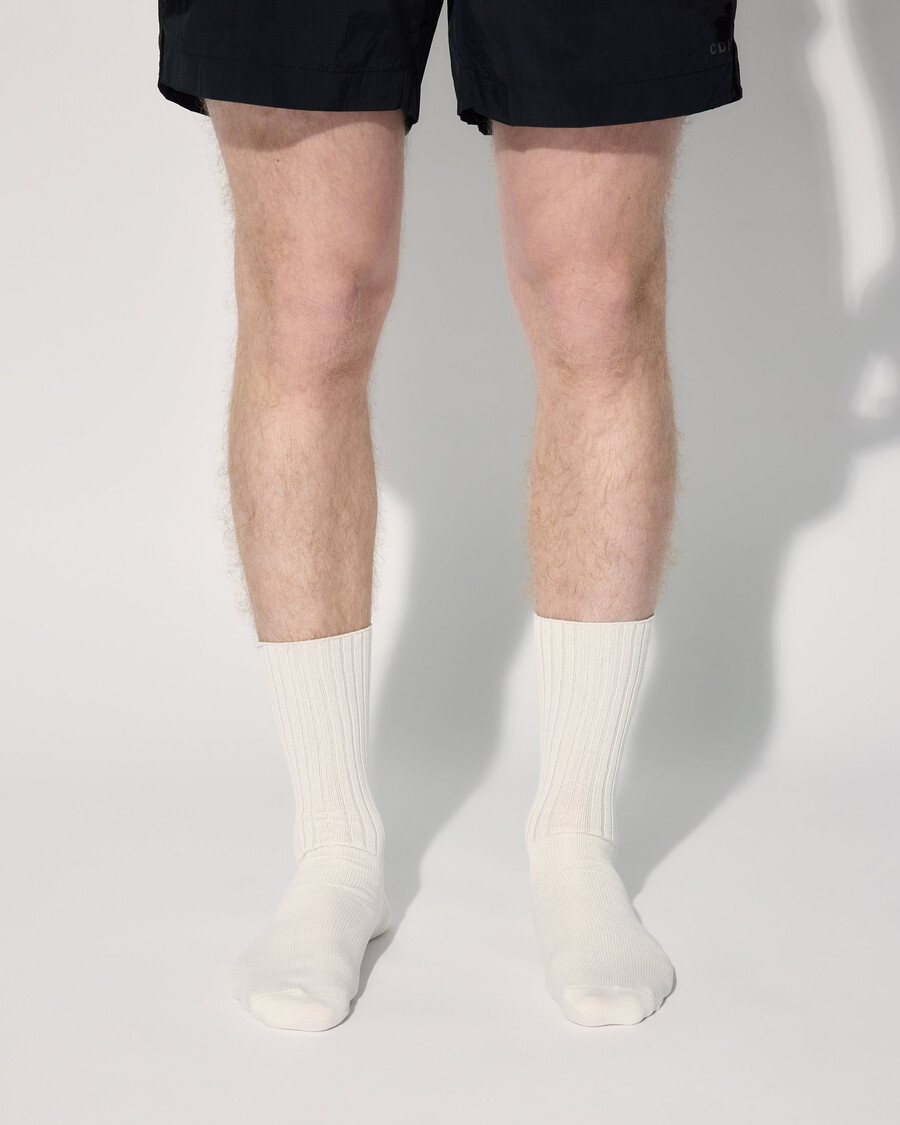 chaussettes de tennis unisexes mi-longues en coton blanc achetez maintenant — cdlp