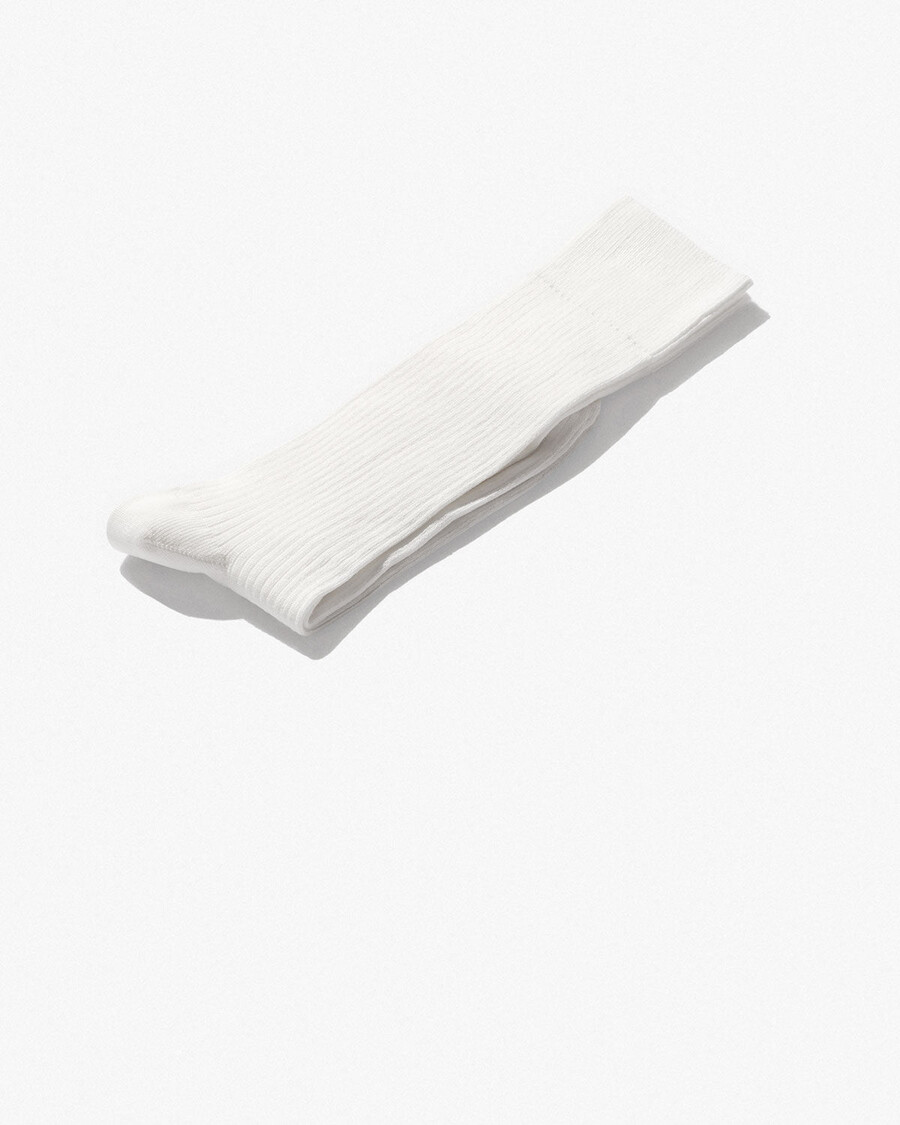 lot de 6 paires de chaussettes mi-longues en coton côtelé blanc pour femme boutique – cdlp