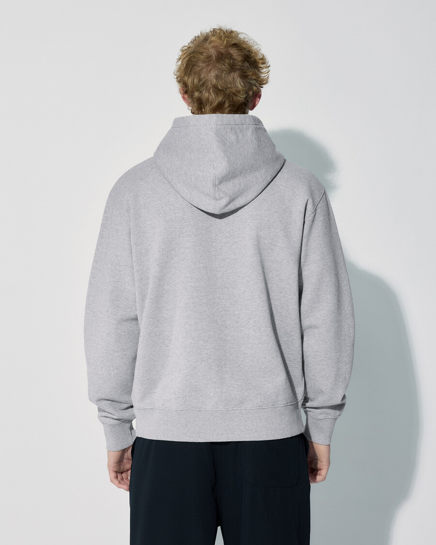sweat à capuche homme gris chiné achetez-le maintenant – cdlp