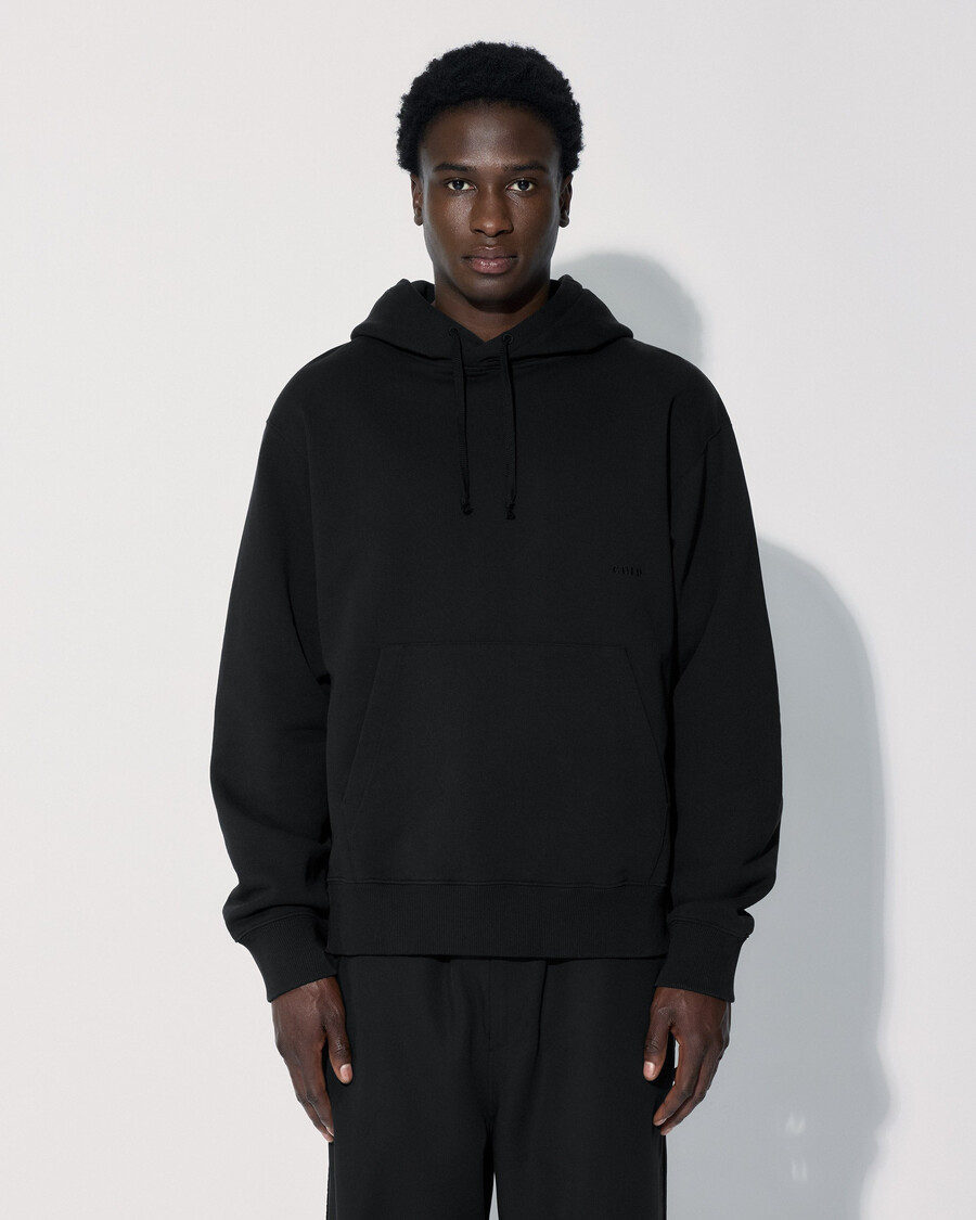 sweat à capuche en coton noir pour homme achetez-le maintenant – cdlp
