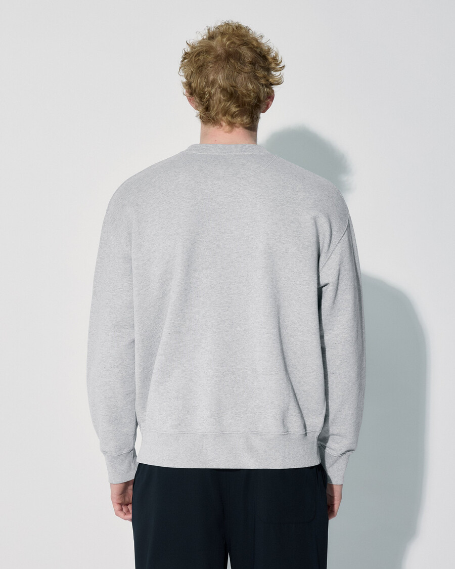 sweat-shirt homme en coton gris chiné achetez-le maintenant – cdlp