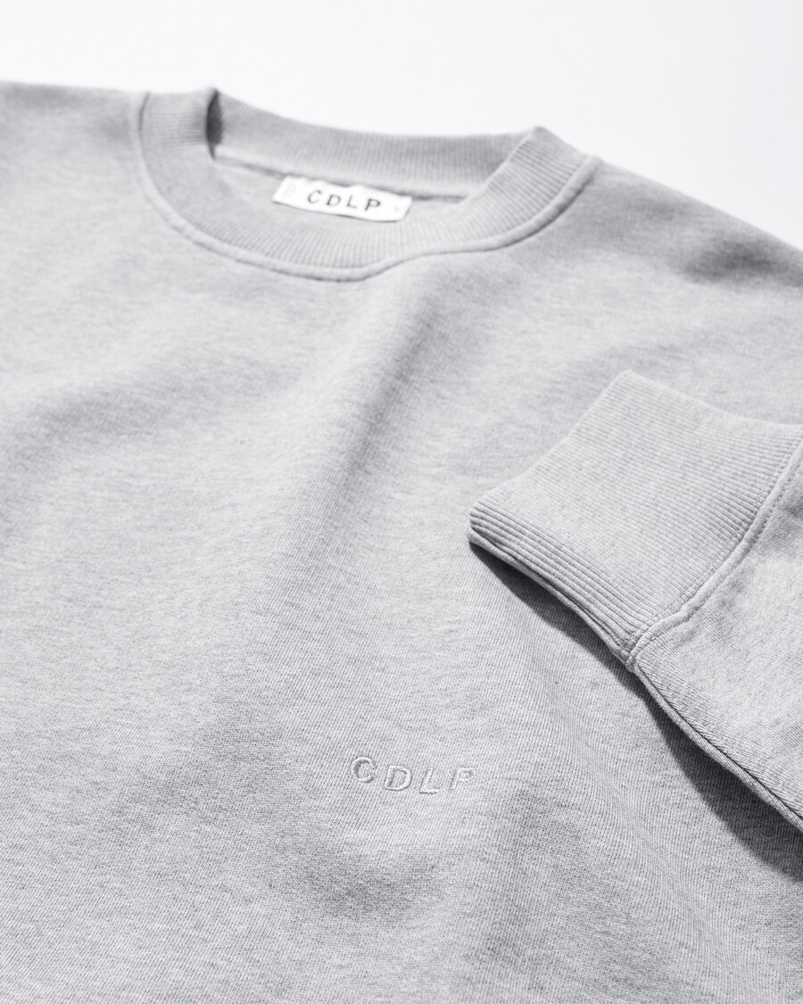 sweat-shirt homme en coton gris chiné achetez-le maintenant – cdlp