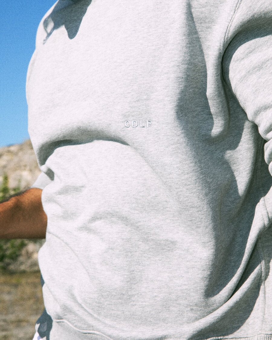 sweat-shirt homme en coton gris chiné achetez-le maintenant – cdlp